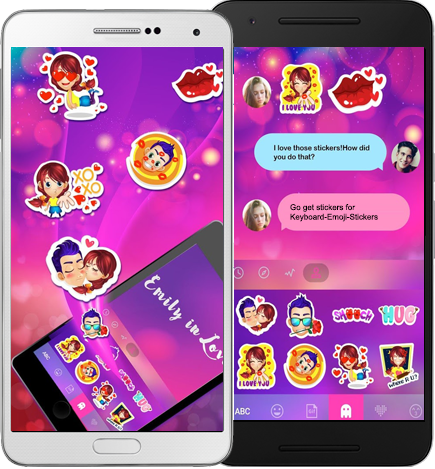 Keyboard App with Funny Stickers and Emotions
