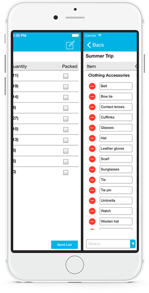Create Your Own Packing List